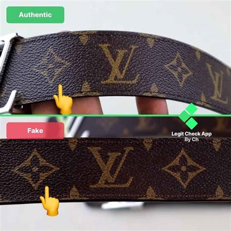 lv belt vs fake|real brown louis vuitton belt.